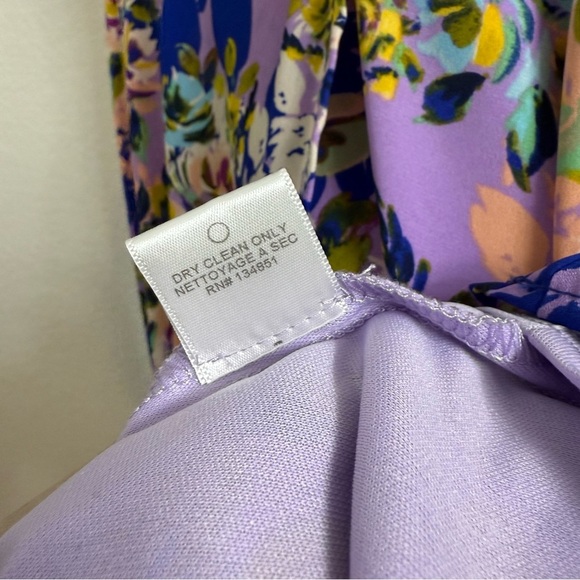 Charles Henry Purple Floral Mini Dress Size XS - Picture 5 of 5